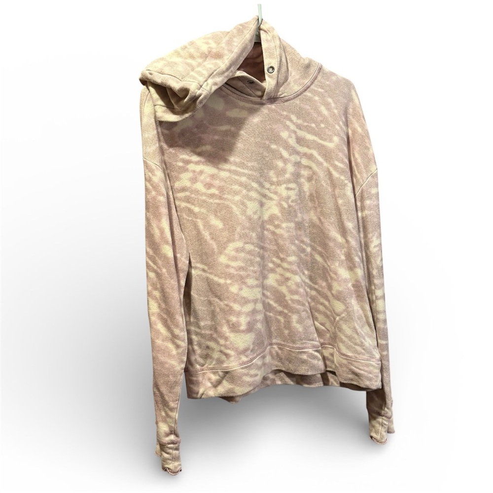 Jak & Rae pink and white tie dye hoodie L